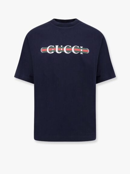Gucci Cotton Jersey T-shirt With Lettering Logo
