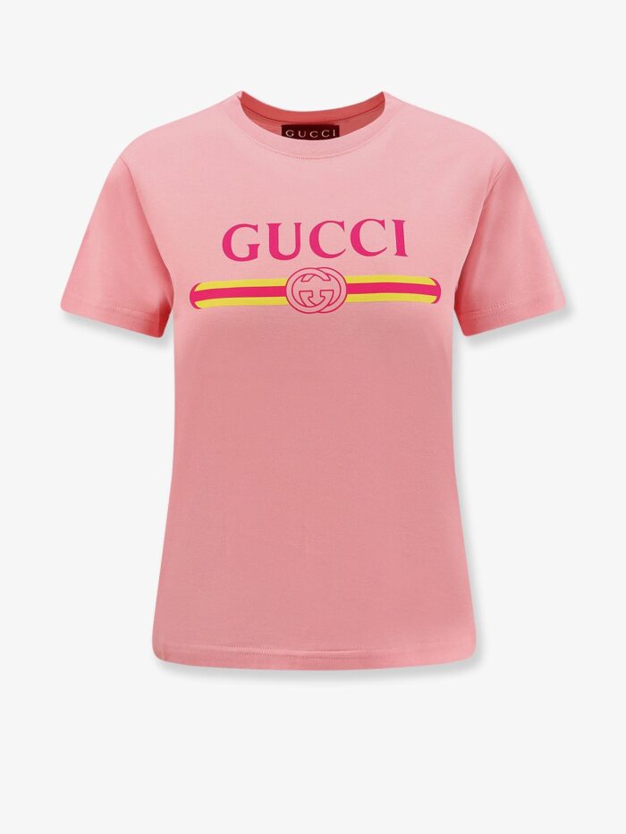 Gucci Cotton Jersey T-shirt With Logo Print