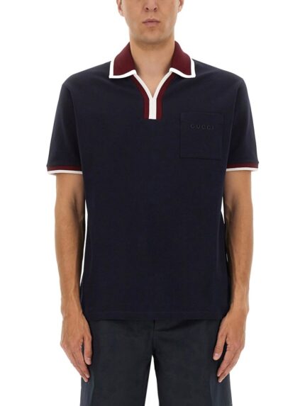 Gucci COTTON PIQUE POLO