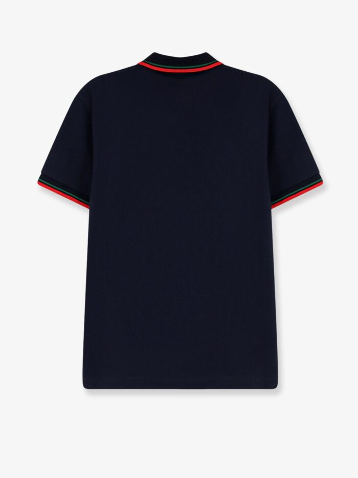 Gucci Cotton Polo Shirt With Embroidered Logo On The Front