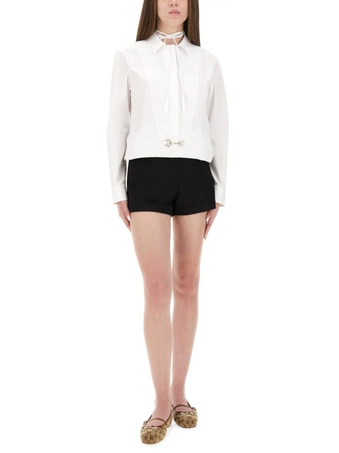 Gucci COTTON POPLIN SHIRT WITH CLAMP