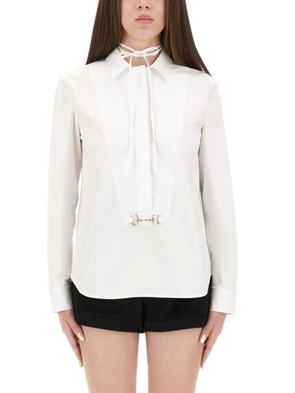 Gucci COTTON POPLIN SHIRT WITH CLAMP