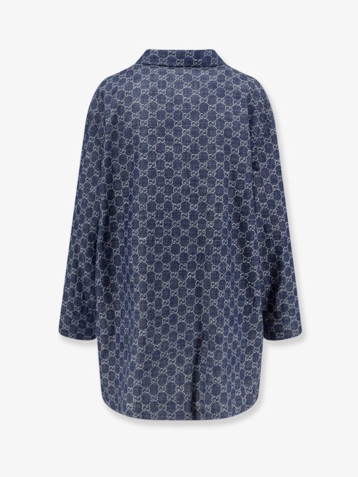 Gucci Cotton Shirt With All-over GG Motif