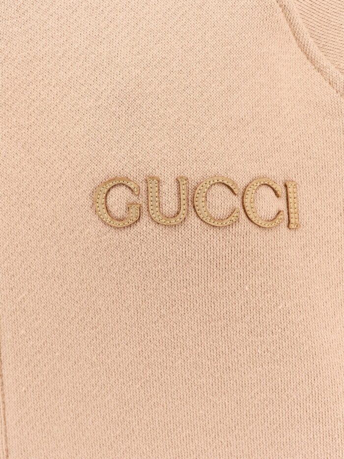 Gucci Cotton Sweashirt With Frontal Logo And Web Band