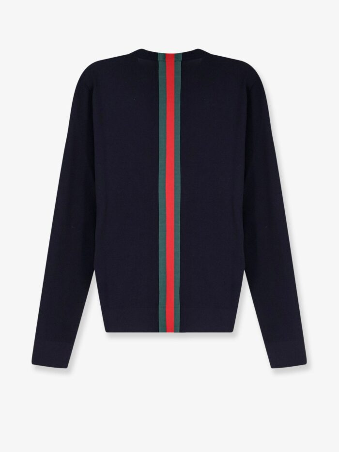 Gucci Cotton Sweater With Nastro Web Inlay