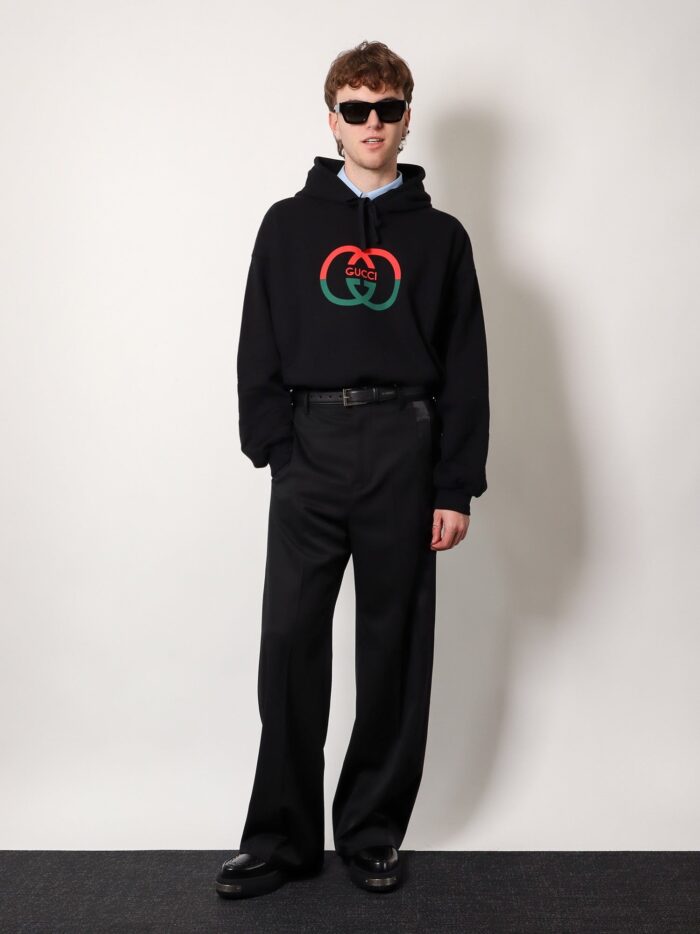 Gucci Cotton Sweatshirt With Frontal Logo