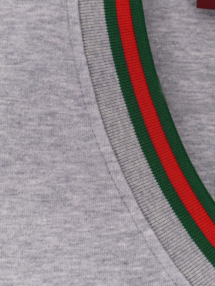 Gucci Cotton Sweatshirt With Web Detail