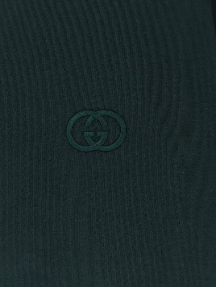 Gucci Cotton T-shirt With Embroidered GG Incrocio Logo