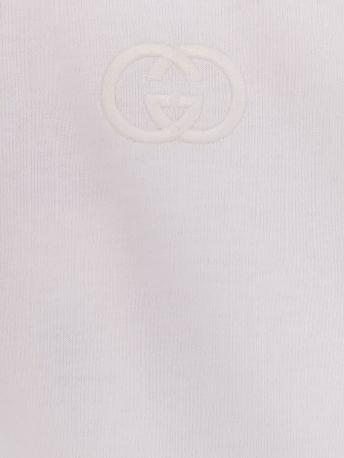 Gucci Cotton T-shirt With Embroidered GG Incrocio Logo