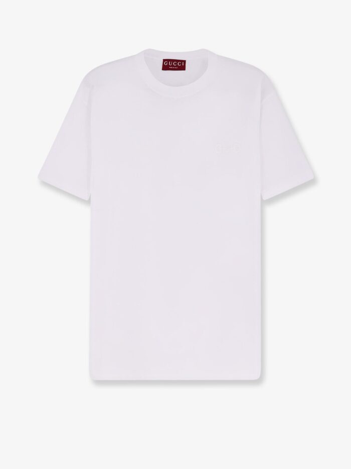 gucci cotton t shirt with frontal horsebit Gucci Cotton T-shirt With Frontal Horsebit