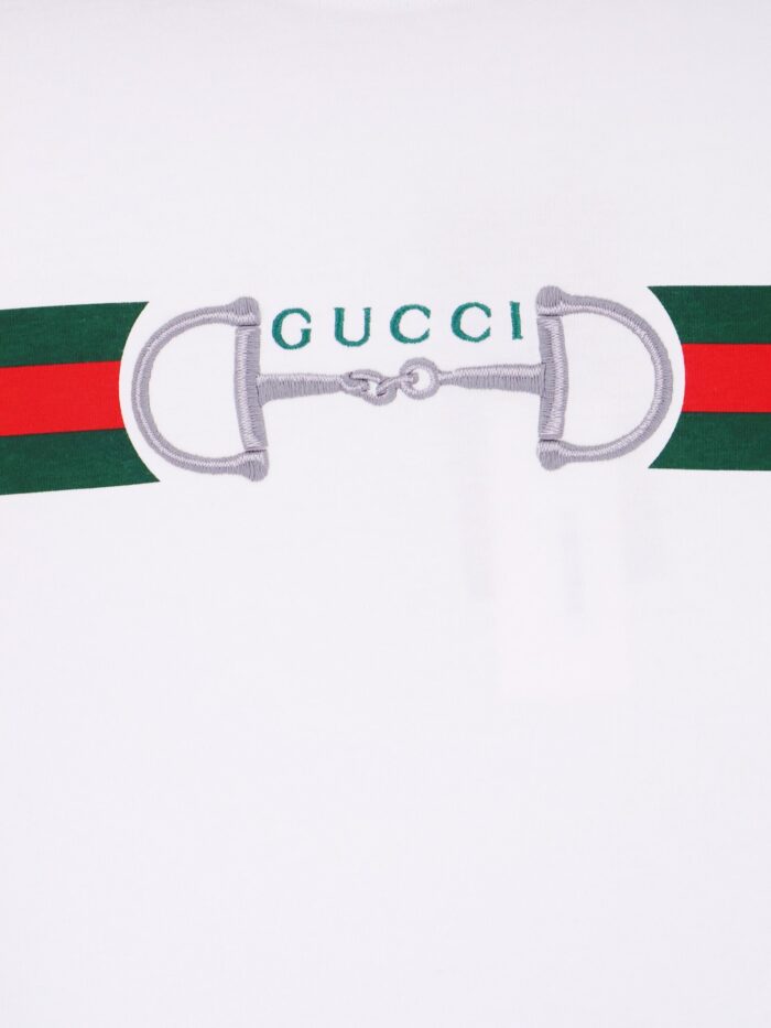 Gucci Cotton T-shirt With Frontal Web Band