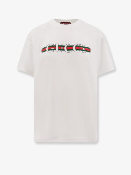 Gucci Cotton T-shirt With Iconic Print