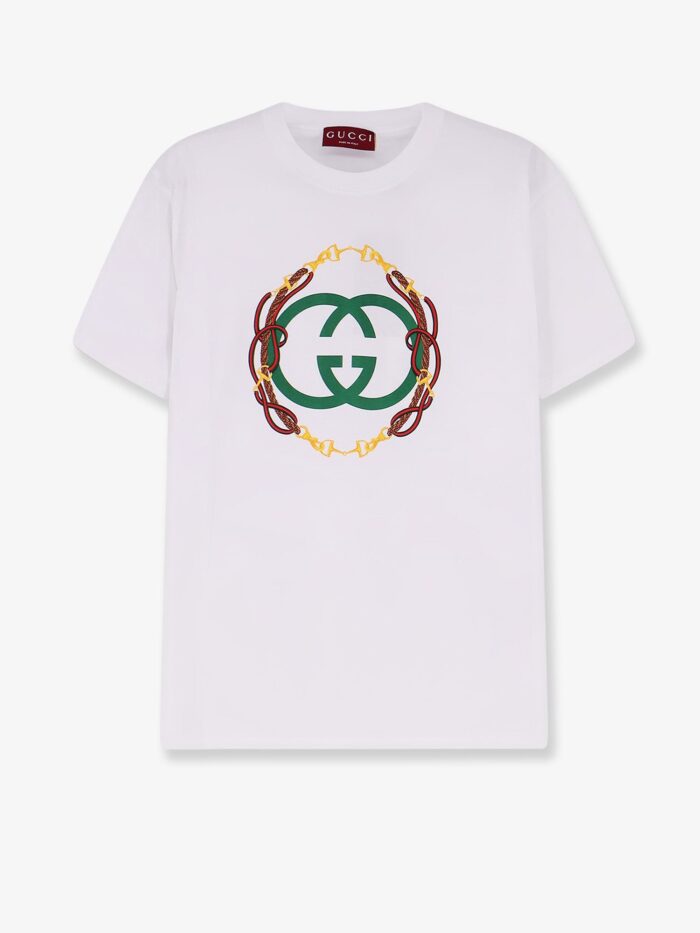 gucci cotton t shirt with interlockin gg print Gucci Cotton T-shirt With Interlockin GG Print