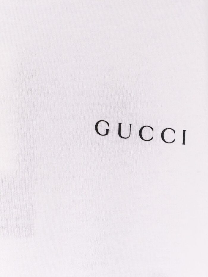 Gucci Cotton T-shirt With Lettering Logo On The Front