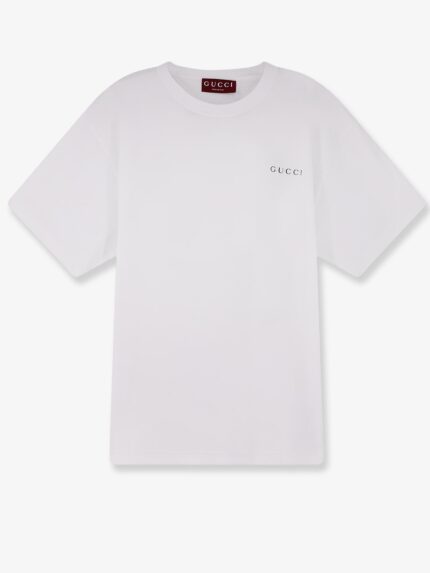 Gucci Cotton T-shirt With Lettering Logo On The Front