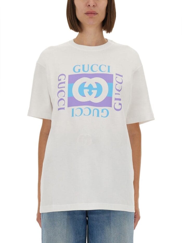 Gucci COTTON T-SHIRT WITH PRINT