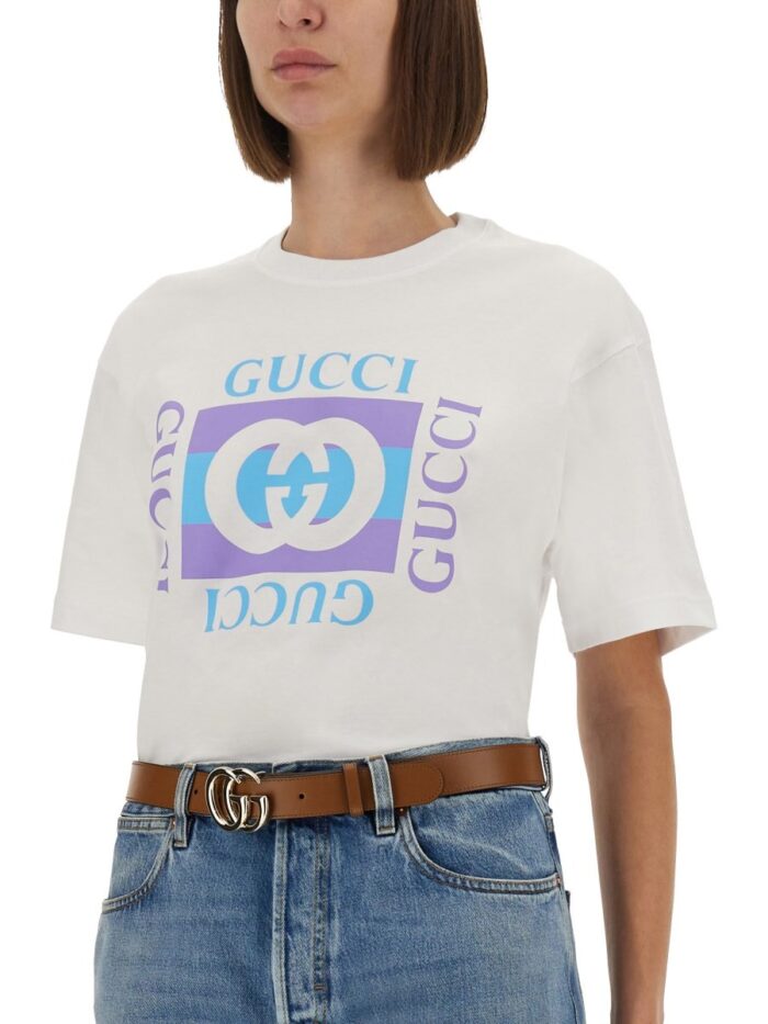Gucci COTTON T-SHIRT WITH PRINT