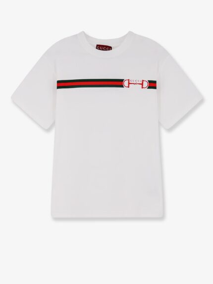 Gucci Cotton T-shirt With Printed Logo On The Front