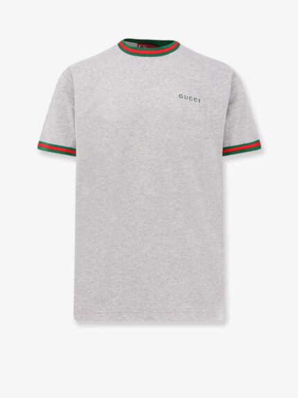 Gucci Cotton T-shirt With Web Detail