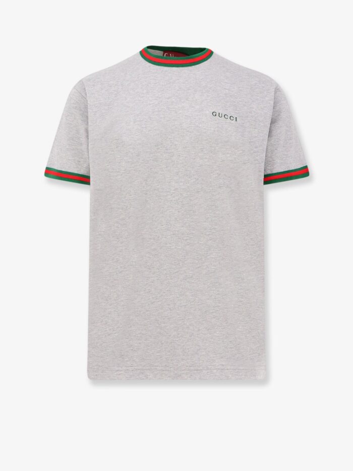 Gucci Cotton T-shirt With Web Detail