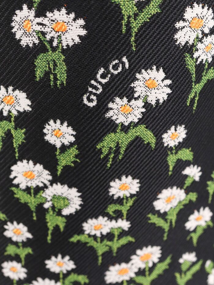 Gucci Crêpe Jacquard Midi Skirt With Floral Pattern