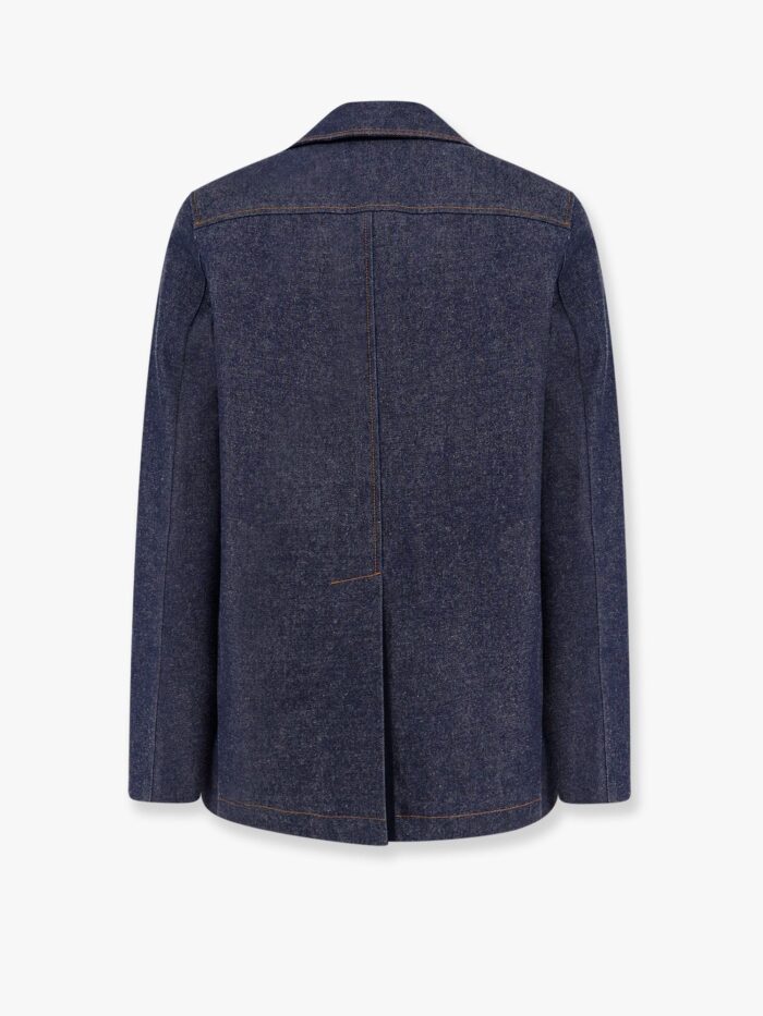 Gucci Denim Peacoat With Contrasting Stitching