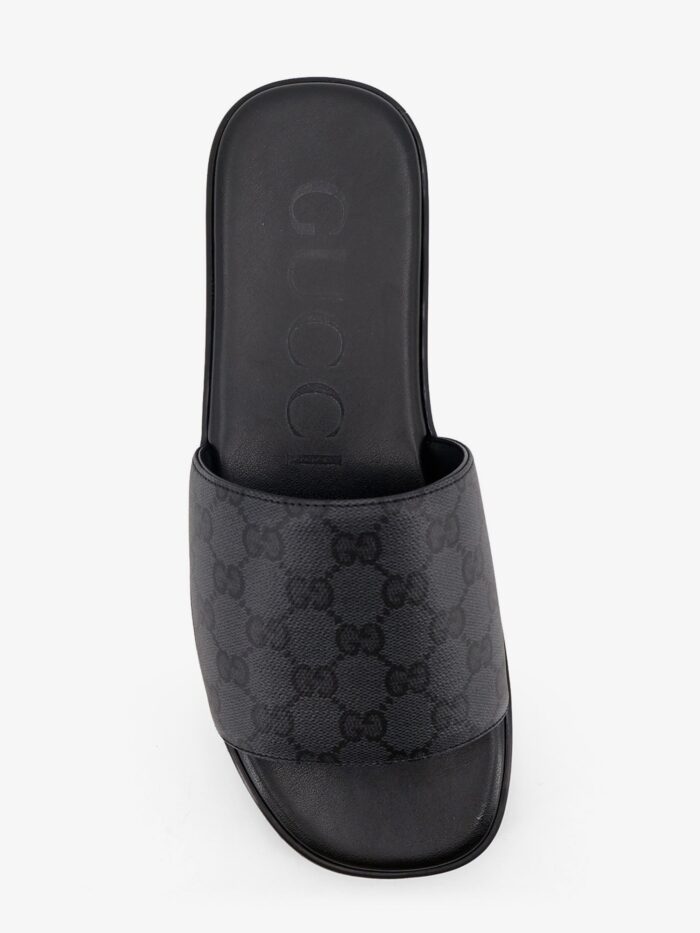 Gucci Denim Sandals With GG Motif