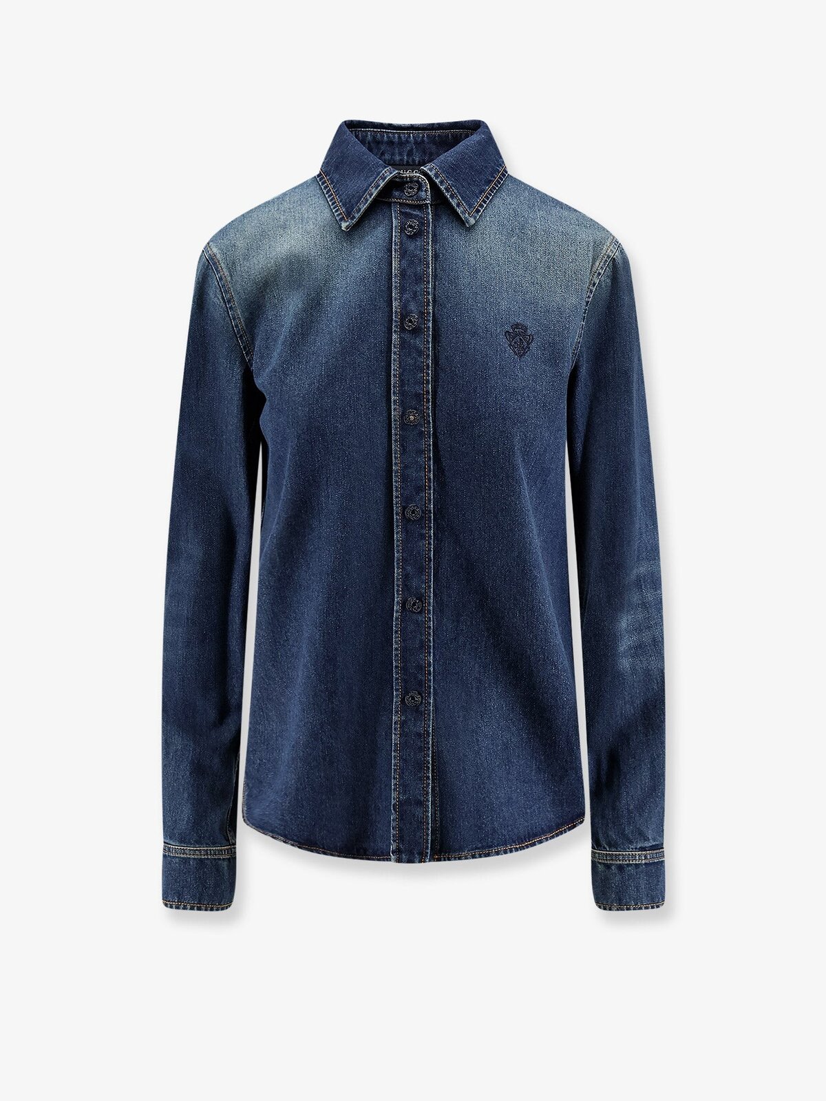 Gucci Denim Shirt With Embroidery