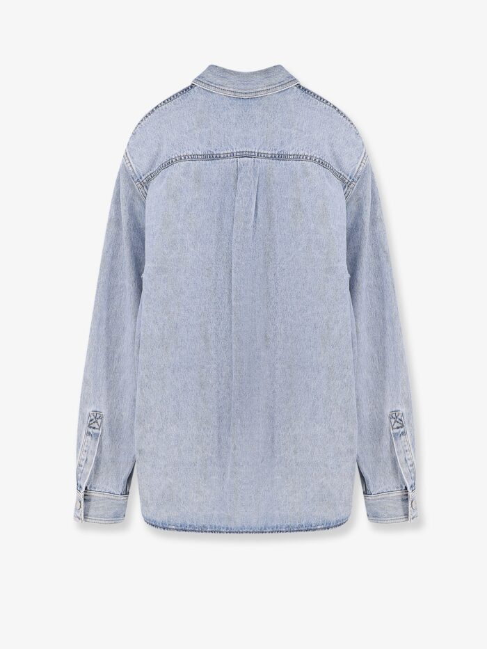 gucci denim shirt with gg insert Gucci Denim Shirt With GG Insert