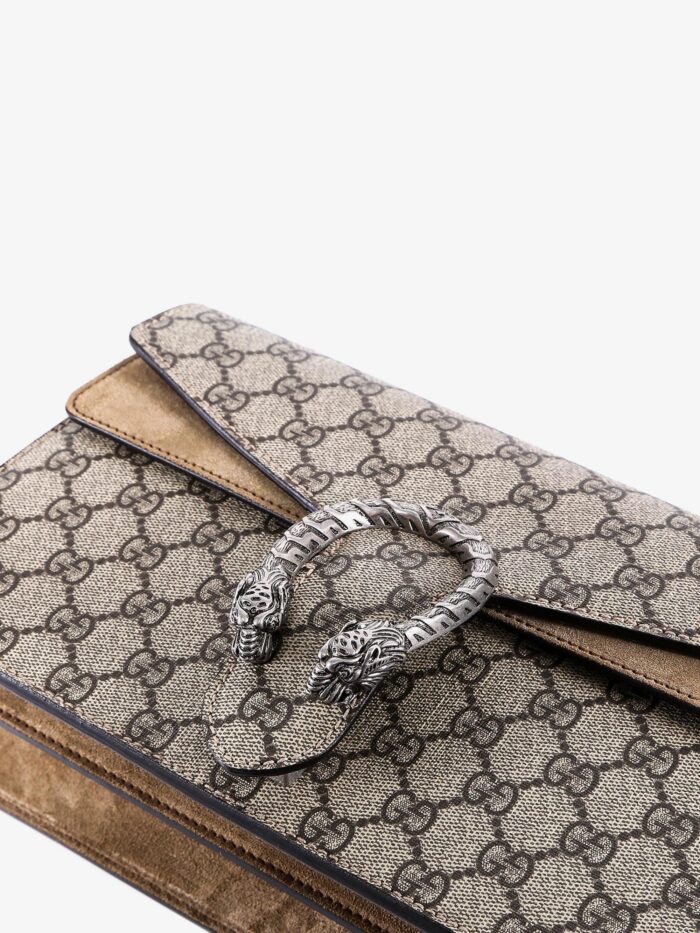 Gucci Dionysus Gg Supreme Fabric And Suede Shoulder Bag