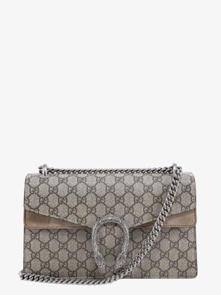 Gucci Dionysus Gg Supreme Fabric And Suede Shoulder Bag