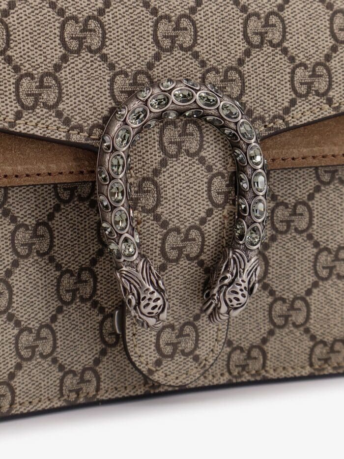 Gucci Dionysus Medium Supreme GG Fabric And Suede Shoulder Bag