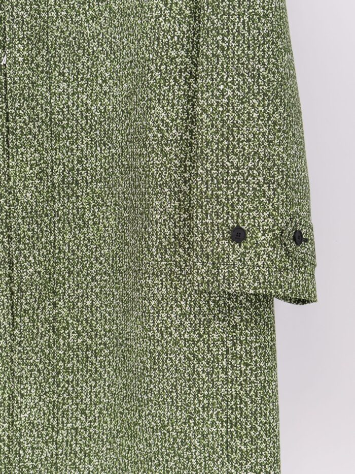 Gucci Double-breasted Poplin Coat With Bouclé Print