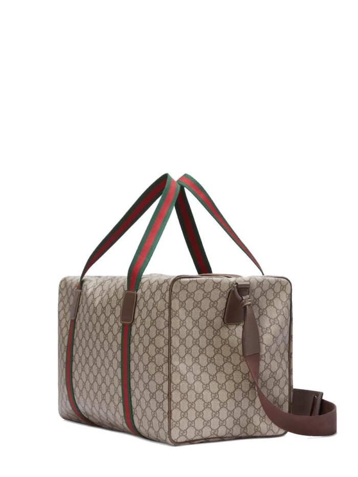 gucci duffel bag with web detail medium Gucci DUFFEL BAG WITH WEB DETAIL MEDIUM
