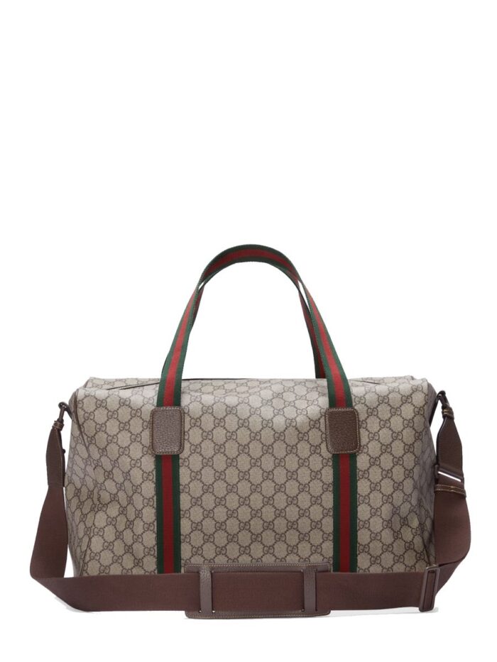 gucci duffel bag with web detail medium Gucci DUFFEL BAG WITH WEB DETAIL MEDIUM