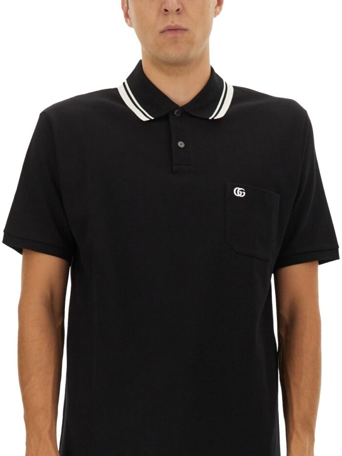 Gucci EMBROIDERED POLO SHIRT