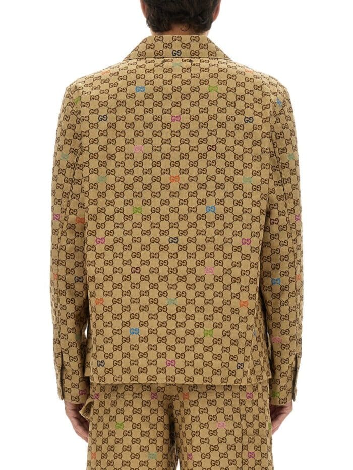 gucci fabric jacket gg Gucci FABRIC JACKET GG