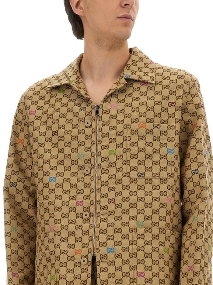gucci fabric jacket gg Gucci FABRIC JACKET GG