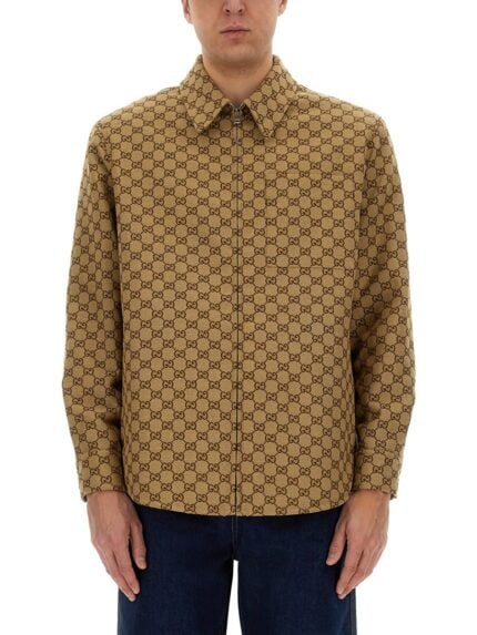 Gucci FABRIC OVERSHIRT GG