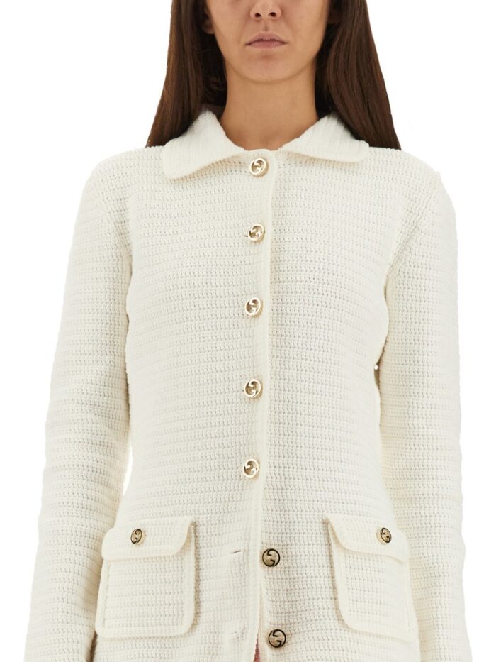 Gucci FINE COTTON CARDIGAN