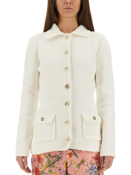 Gucci FINE COTTON CARDIGAN
