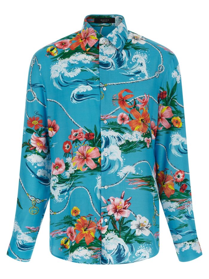 gucci floral print shirt Gucci Floral Print Shirt
