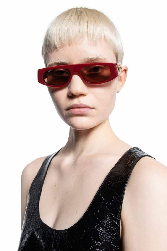 GUCCI Geometric Acetate Sunglasses