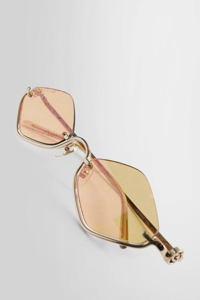 GUCCI Geometric Frame Sunglasses