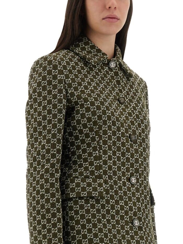 gucci gg bouclÉ cotton jacket Gucci GG BOUCLÉ COTTON JACKET