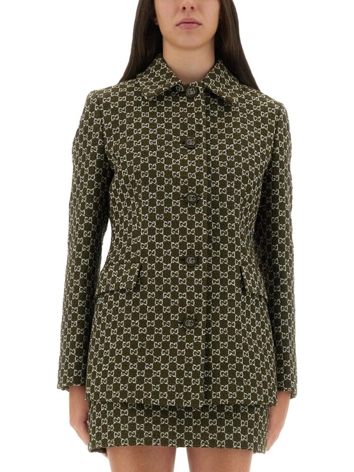 gucci gg bouclÉ cotton jacket Gucci GG BOUCLÉ COTTON JACKET