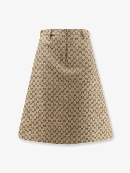 Gucci GG Cotton Canvas Skirt