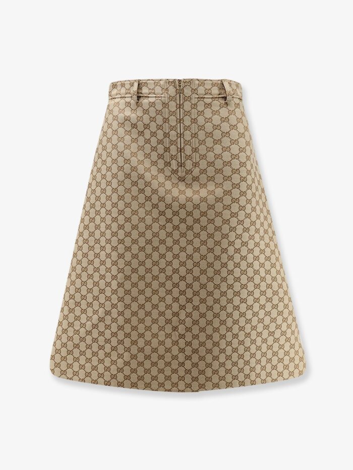 Gucci GG Cotton Canvas Skirt