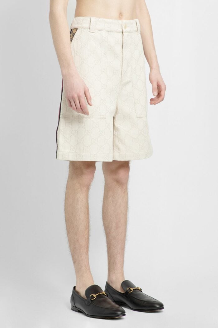 GUCCI Gg Cotton Jacquard Bermuda Shorts