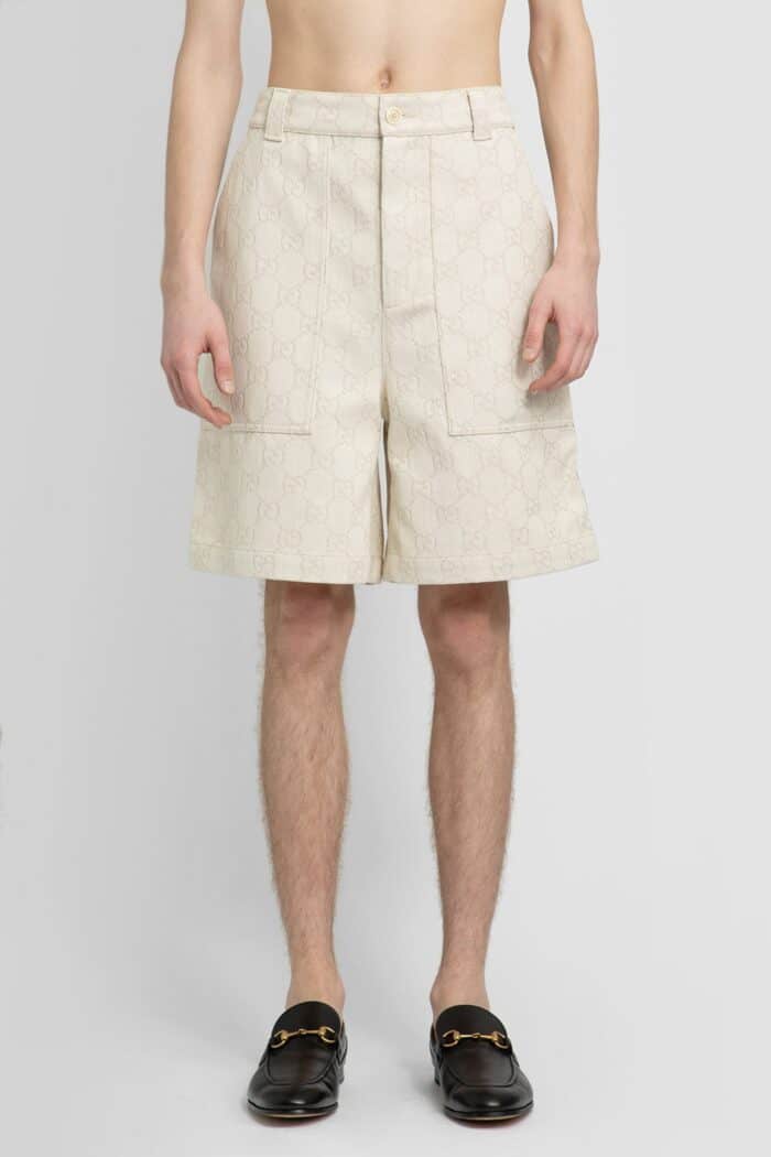 GUCCI Gg Cotton Jacquard Bermuda Shorts